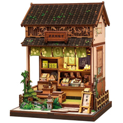 Fsolis Book Nook Kit on a bookshelf creates a cozy reading nook