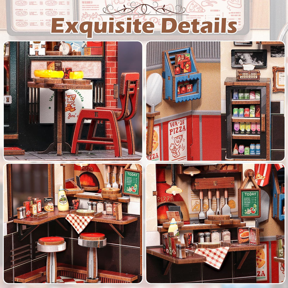 Fsolis Book Nook Kit step-by-step manual guides the build.