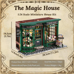 Fsolis tiny house shelf scene ready to display on a desk.