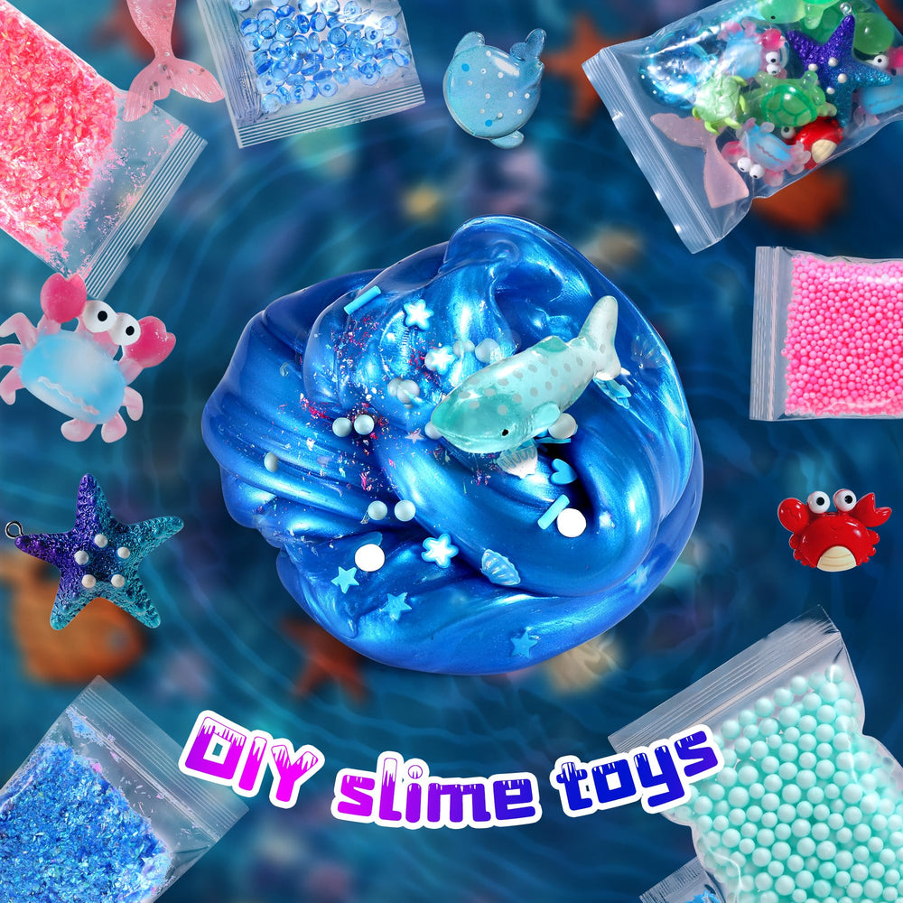 fsutvitg Ocean Slime Kit glitter slime image for sparkly creativity and craft engagement