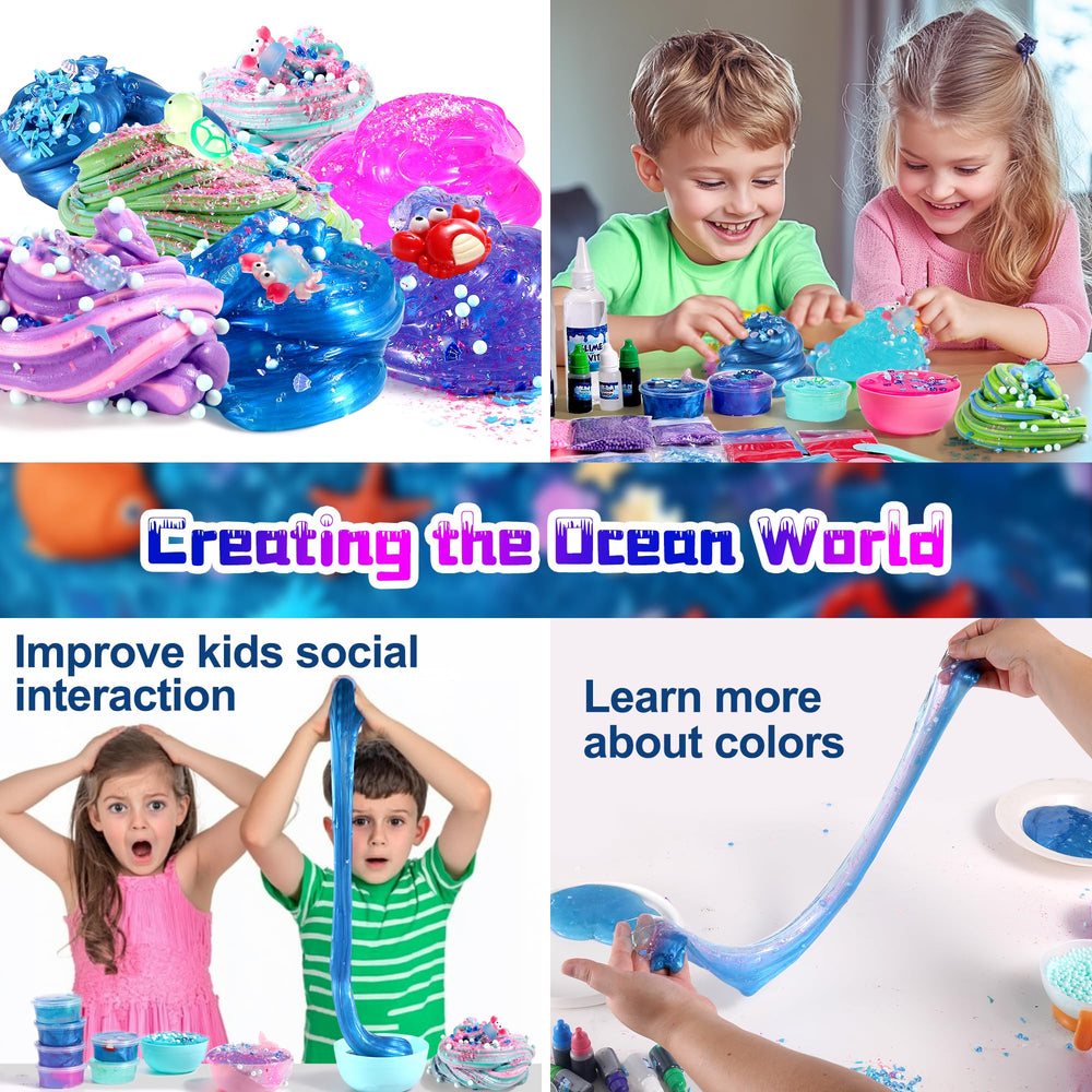 fsutvitg Ocean Slime Kit sensory slime image emphasizes varied textures for exploration