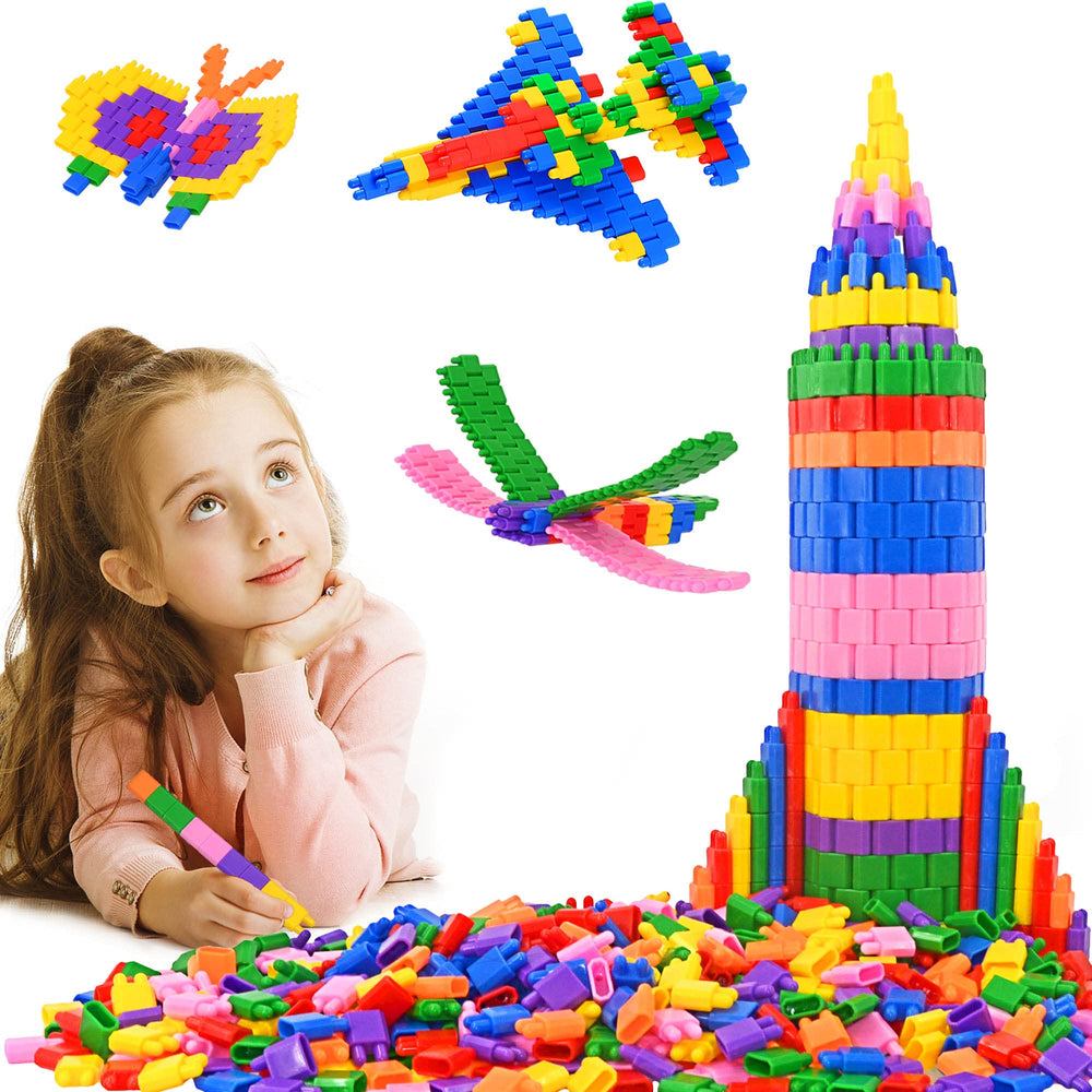 FUBAODA Kids 600pcs blocks for creative construction play and skill building.