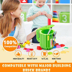 FUBARBAR brick mug designed for kids with puzzle-like bricks