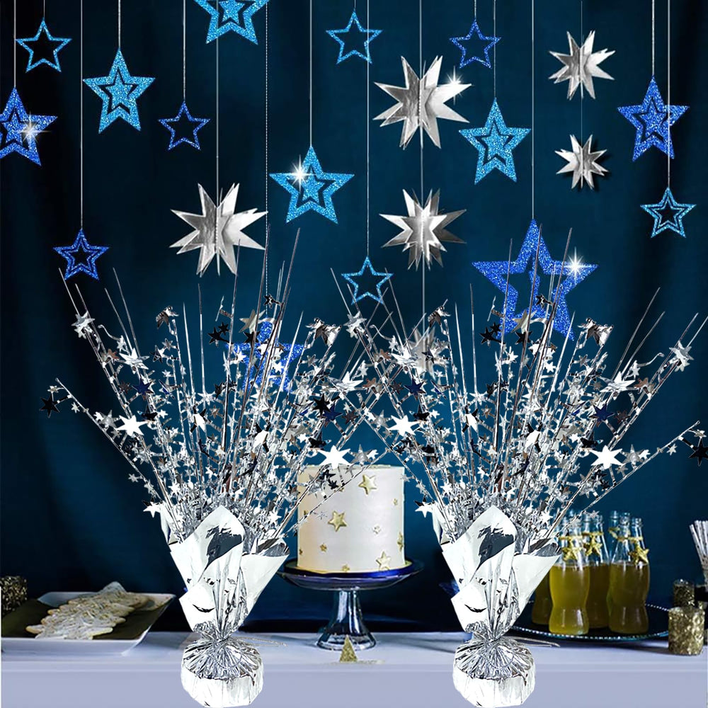 FUBININA metallic base centerpiece with steady cement base for stability