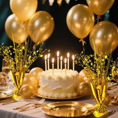 FUBININA metallic-wire centerpiece base stays steady on tables.