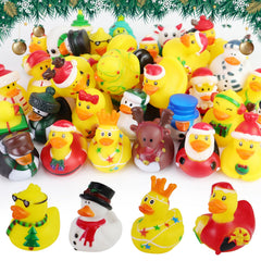 Fudragtn Christmas rubber duck scarf, cuddle-worthy ornament for bath time and shelves.