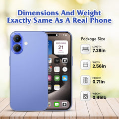 FufoneUS dummy phone blue rainbow back view for displays