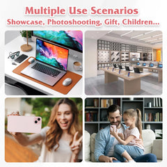 FufoneUS dummy phone pink rainbow front appeals to kids and safe materials