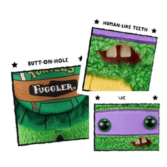 Fuggler 9-inch Donatello plush, soft and huggable companion.