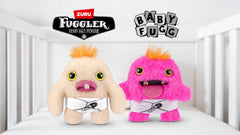 Fuggler Baby Fugg close-up showing baby-like teeth for charm.