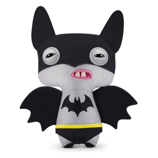 Fuggler Batman DC plush front view with soft texture for cozy play