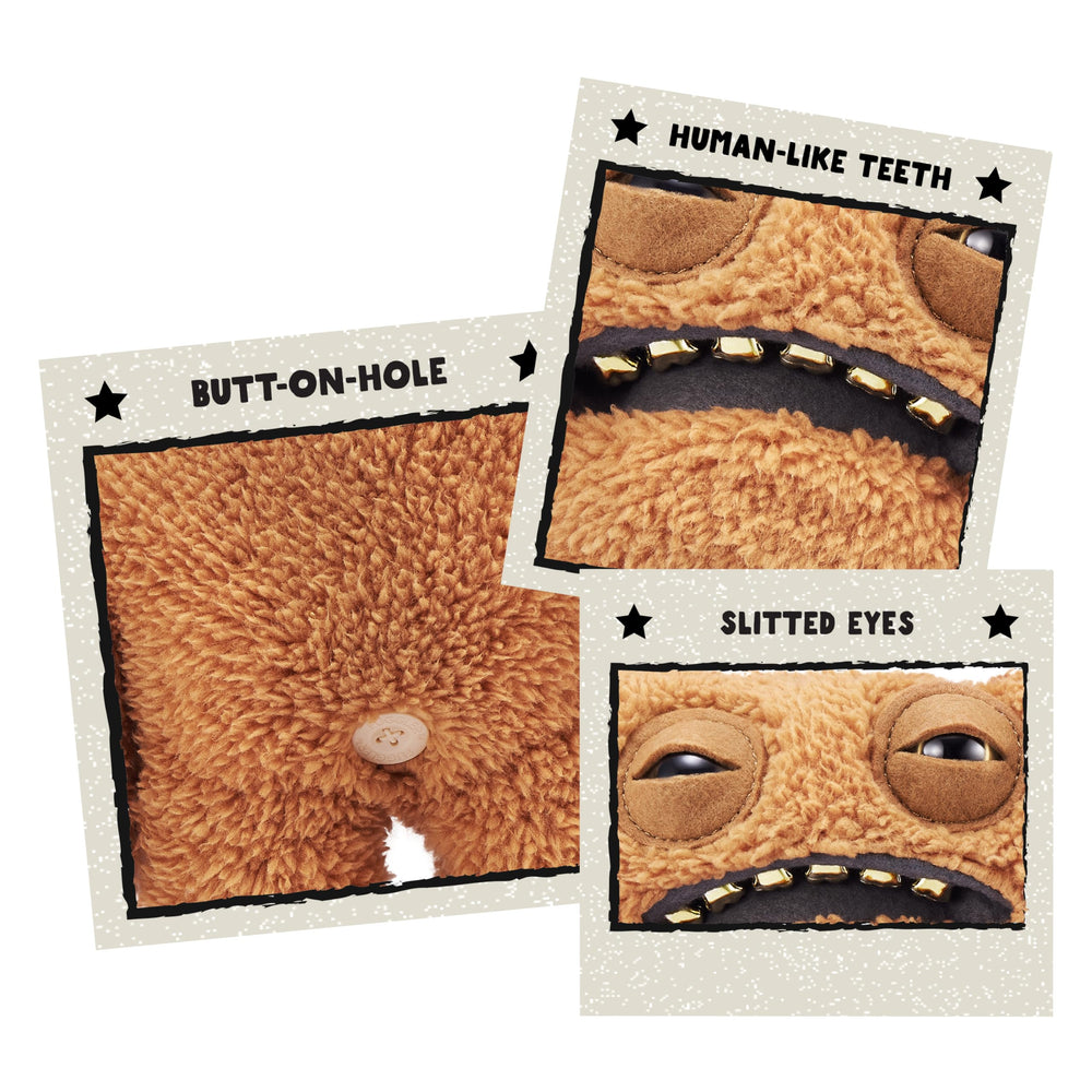 Fuggler Gold Fuggs 9-inch plush in gold outfit for tactile play.