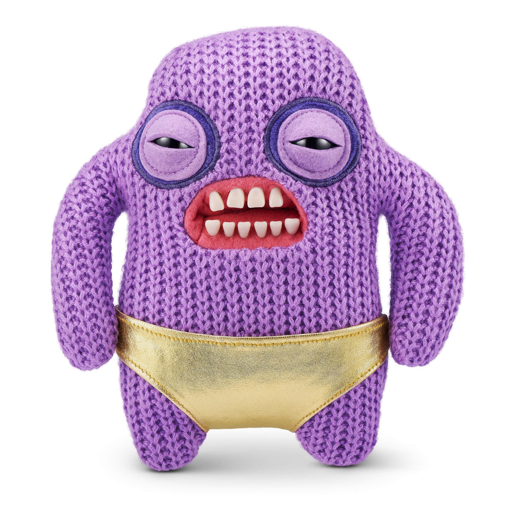 Fuggler Gold Fuggs front view shows soft plush for cuddly play and display.