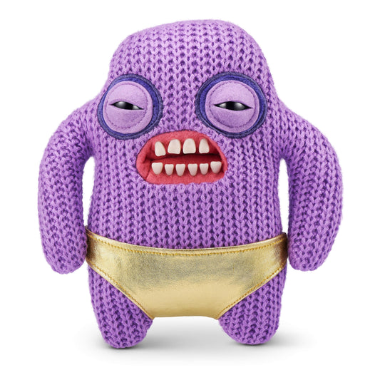 Fuggler Gold Fuggs front view shows soft plush for cuddly play and display.