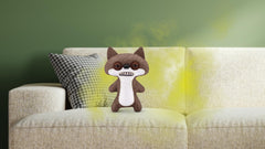 Fuggler plush shows distinctive human-like teeth