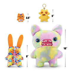 Fuggler Rabid Rabbit colorful markings brighten any shelf or desk.
