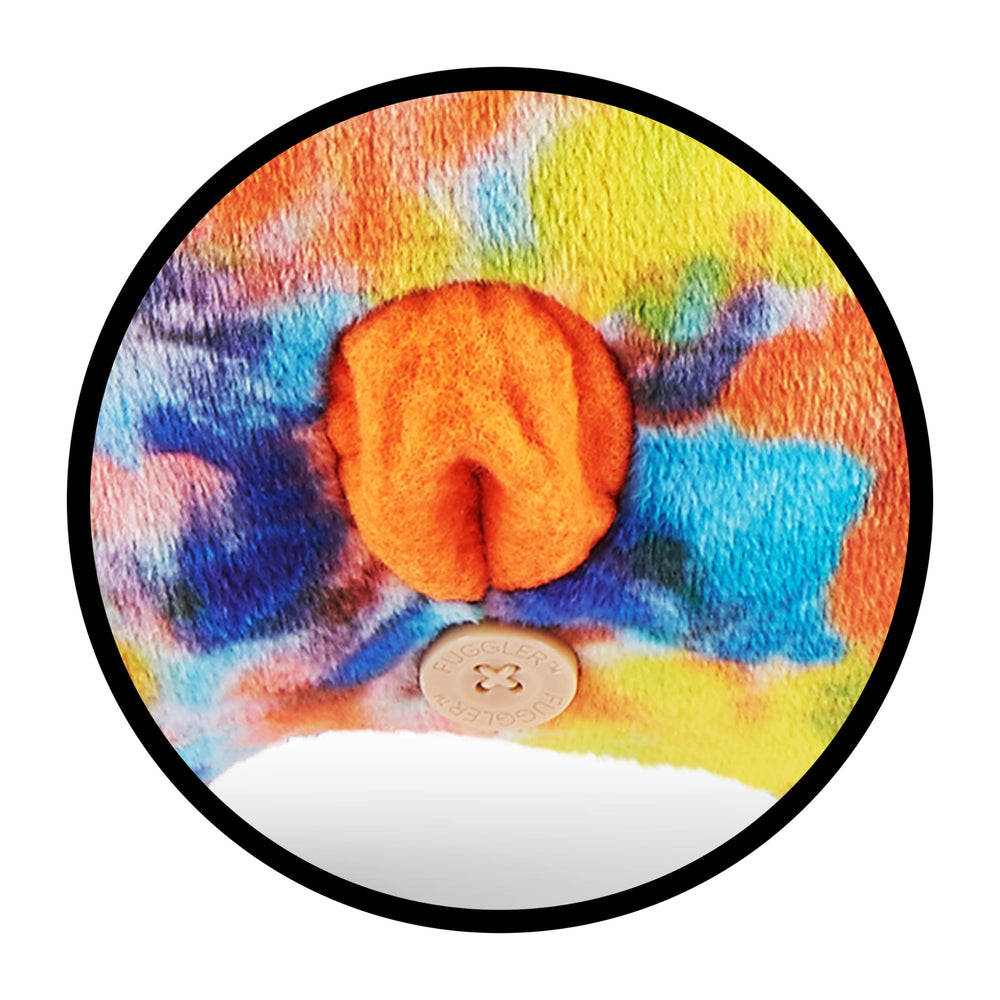 Fuggler Rabid Rabbit 9-inch plush fits standard display spaces.