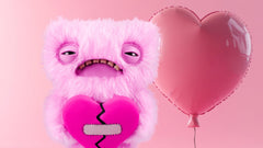 Fuggler Love Fugg pink rare butt-on hole close-up for collectors.