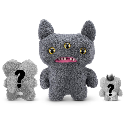 Fuggler Reeko nine-inch plush with mischievous expression, ideal for display and cuddles.