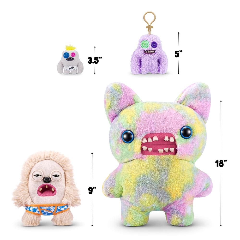 Fuggler Vacay Vibes Hedge Grog Cream plush texture highlights cozy, hug-ready toy.