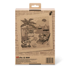 Fuggler Vacay Vibes Hedge Grog Cream quirky expression sparks playful mischief.