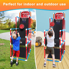 Fuilee Arcade Basketball Game Set adjustable height hoop for growing kids