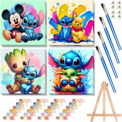 Fuinkqe framed canvas for kids art with ready-to-hang option.