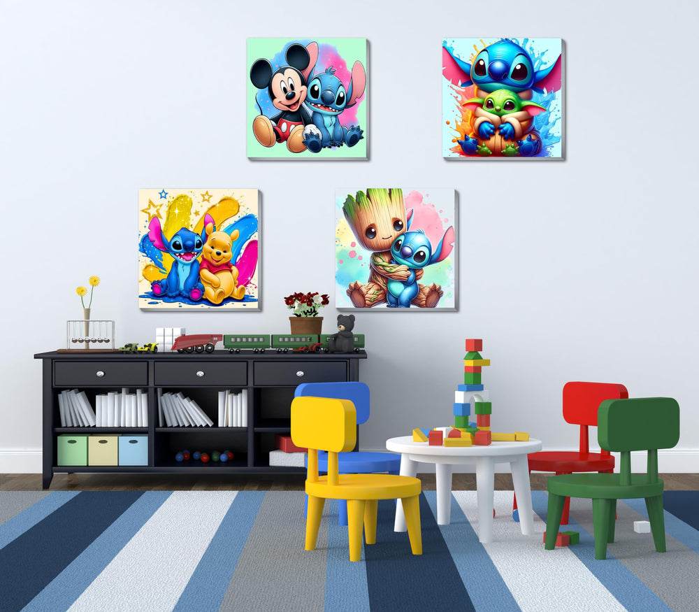 Fuinkqe high-quality acrylic paints deliver vibrant colors.