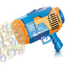 Fulercni upgraded 132-holes bubble gun with colorful lights for indoor and outdoor fun