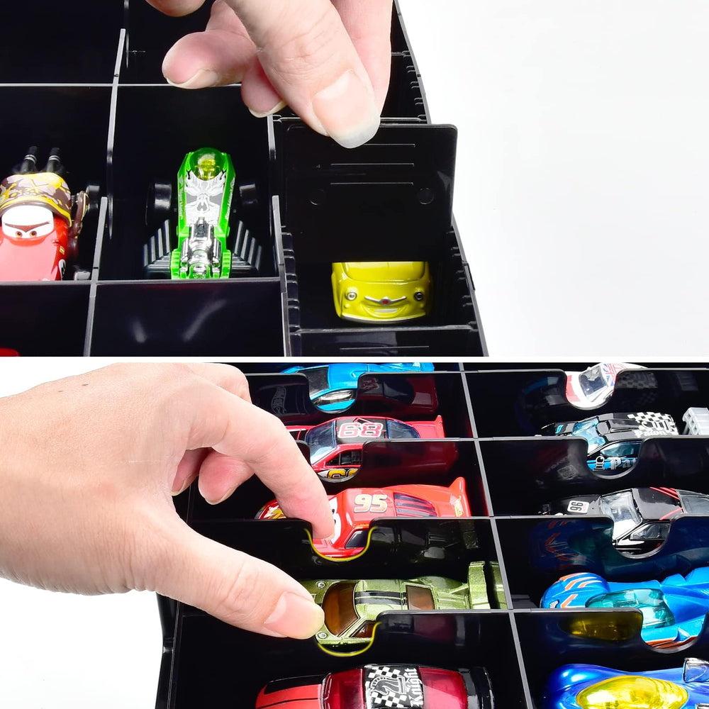 FULLCASE BPA-free plastic protects tiny toys from dust and scratches.