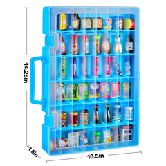 FULLCASE minibrands case 42 movable partitions for flexible sizing.