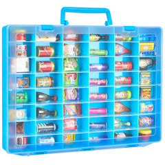 FULLCASE minibrands case side view highlights portable organization for collectibles.