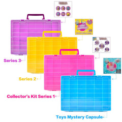 FULLCASE minibrands case snap-button closure with sturdy handle for travel.