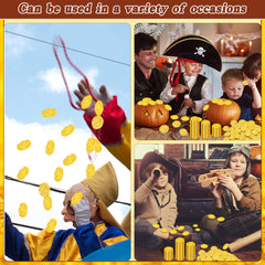 FULLIVE pirate treasure coins feature a dollar sign and olive branch