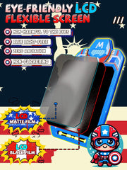 Fullware Mech Iron Hero LCD tablet standing design displaying artwork.