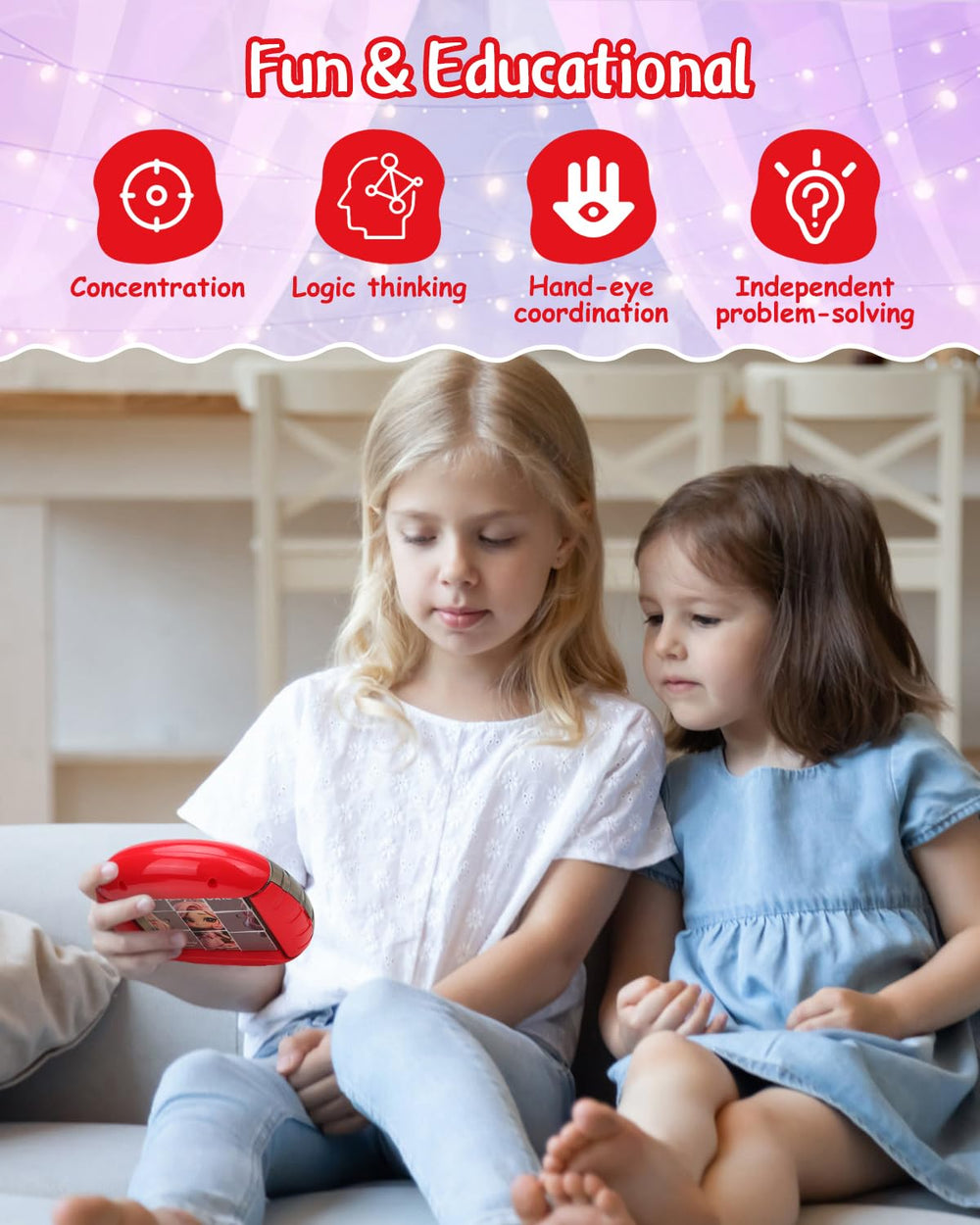 Fullware Rotating 3D Puzzle handheld, supports fine motor skills and focus