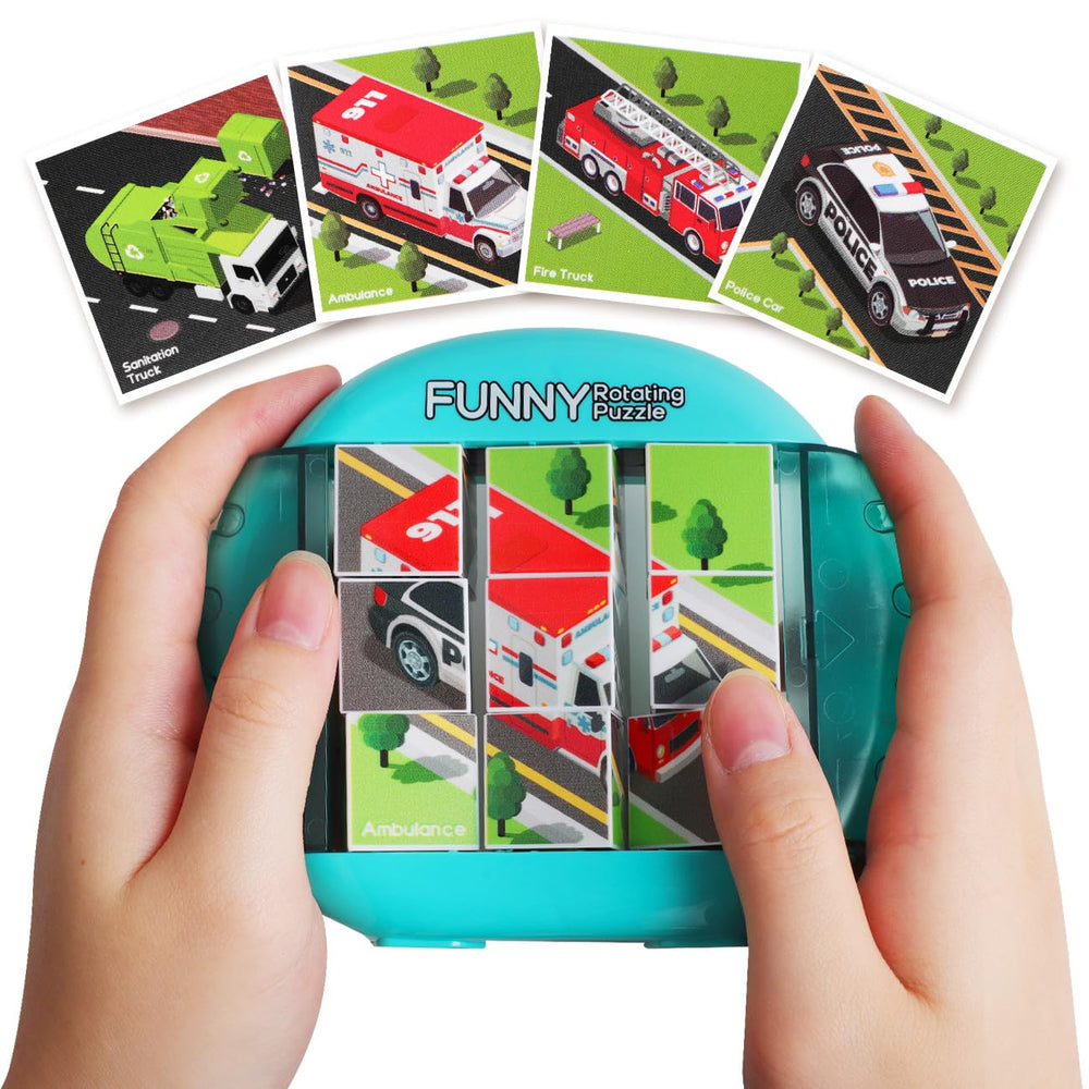 Fullware rotating puzzle compact travel design keeps kids engaged on trips.