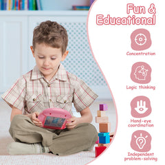 Fullware rotating puzzle airplane on-the-go setup keeps kids engaged during flights.