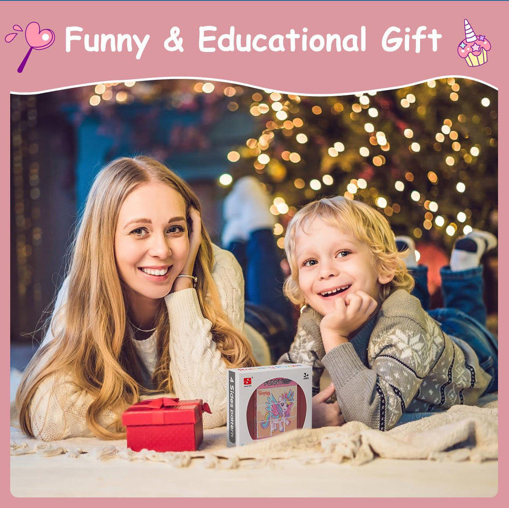 Fullware rotating puzzle kid smiles during learning and play.