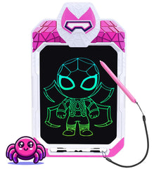 Fullware Spider Hero tablet front view for kids, mess-free travel doodling.