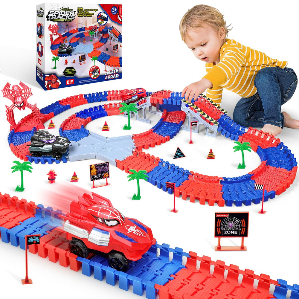 Fullware Spider Hero Track front view, a colorful STEM toy boosting problem-solving for kids.