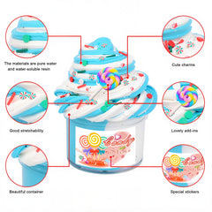 Fumeetplax clear peach slime displayed with smooth texture for clean fun.