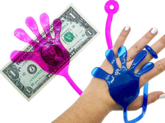 Fun A Ton giant sticky hand blue aids focus during classroom activities.