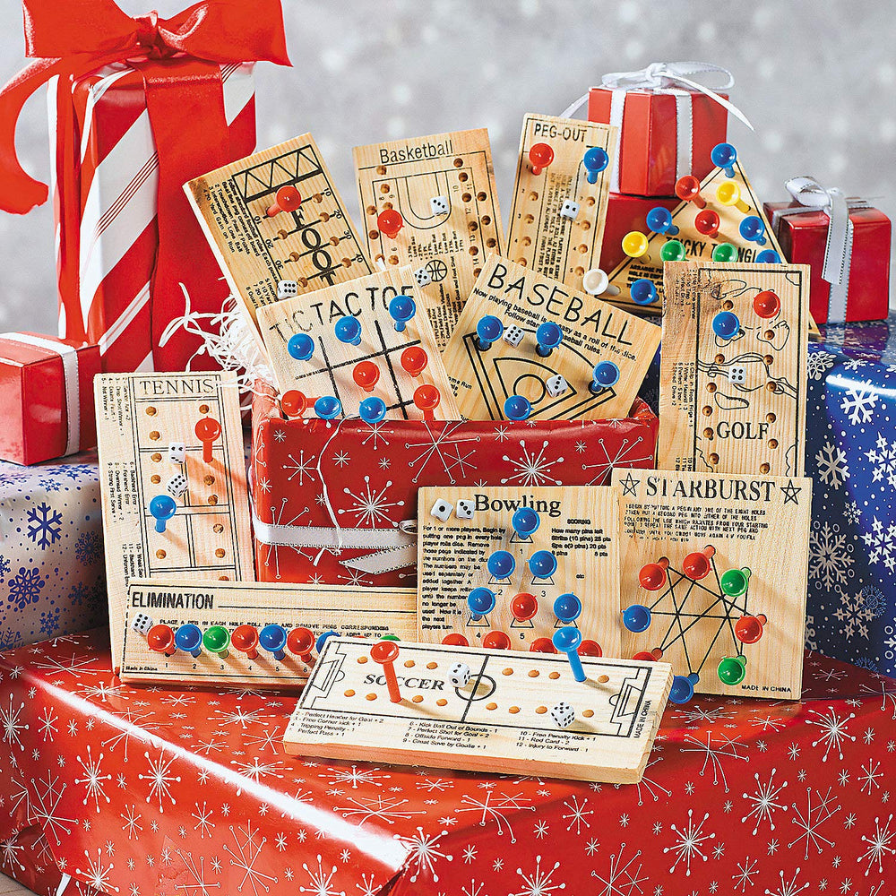 Fun Express checkers and tic tac toe wooden set ready for quick two-player battles.