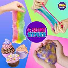 FUN KIDZ Glow slime ball—glows in the dark for night-time fun.