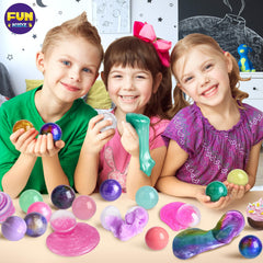FUN KIDZ Mermaid slime ball—glittery hues boost sensory exploration.