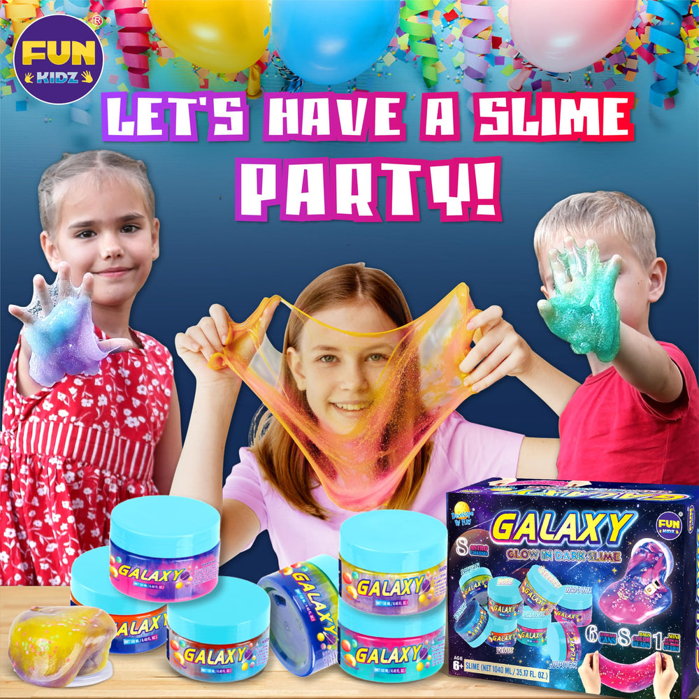 FUN KIDZ educational slime inspires space curiosity and hands-on learning.