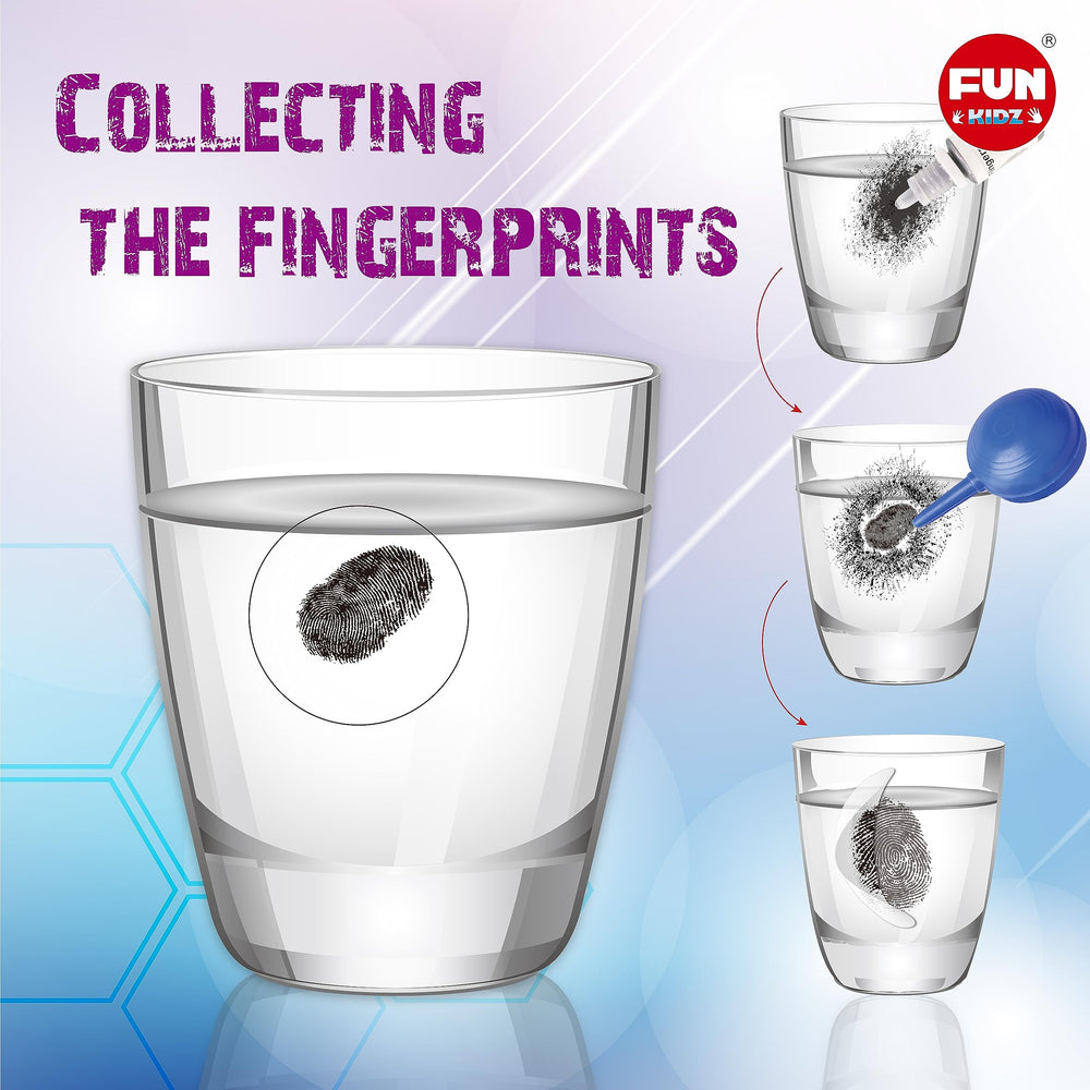 FUN KIDZ fingerprint file cards organize collected clues for review