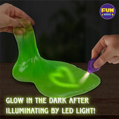 FunKidz glow slime beads and glitter pack add sparkle for customization
