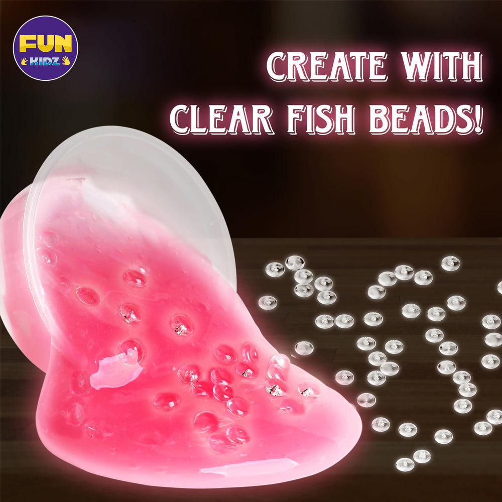 FunKidz glow slime stress relief play helps kids focus and relax during crafts